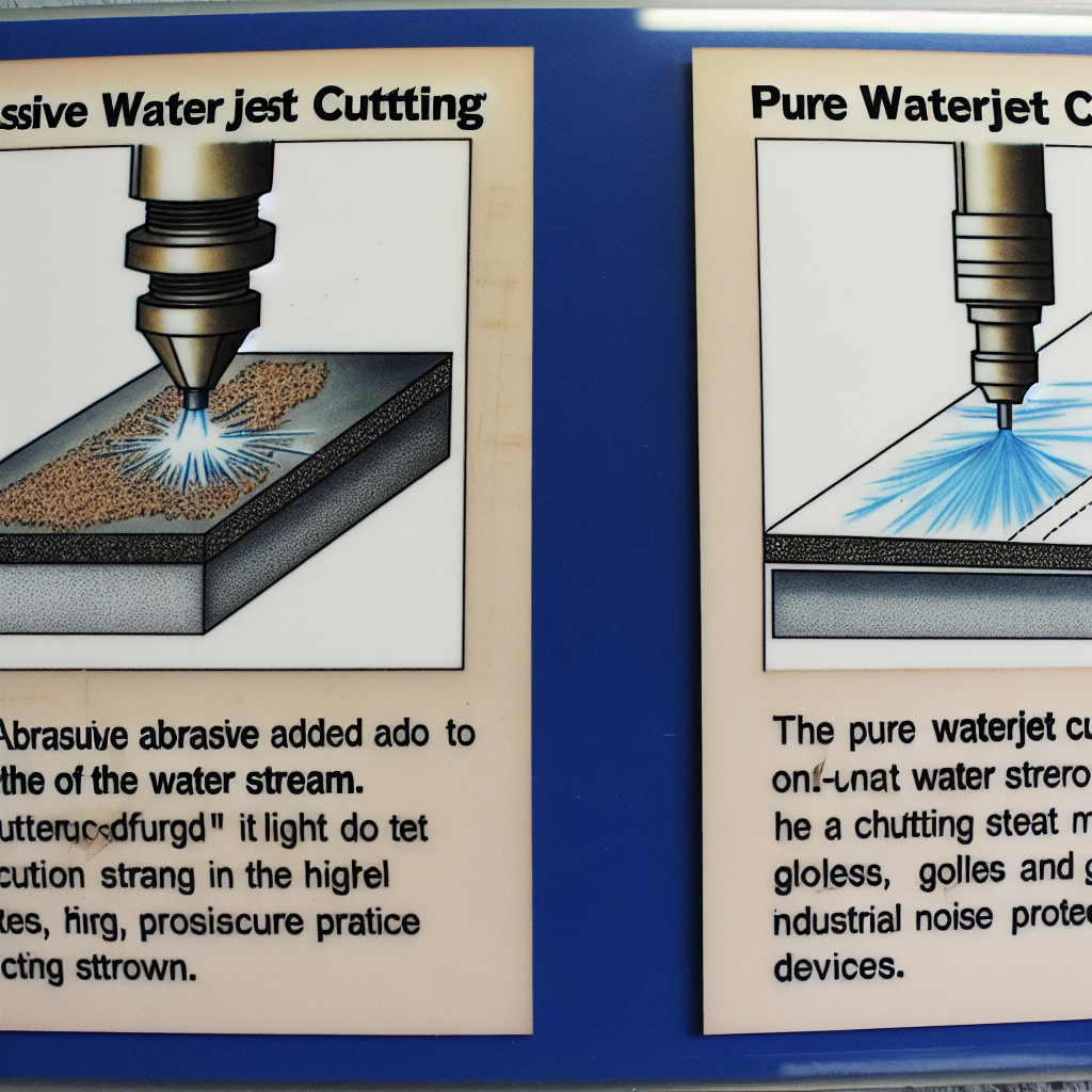 Abrasive vs Pure Waterjet Cutting in the plant